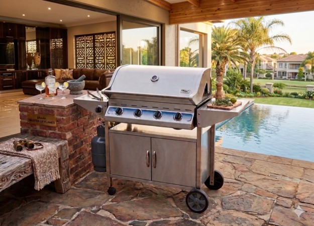 Gas Braai Hire - Cadac Gas Braai Hire - Stainless steel hood